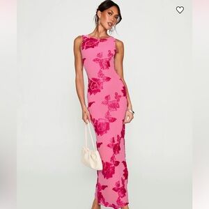Princess Polly Pink Floral Maxi Dress